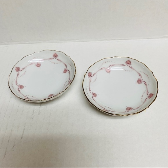 Kaiser porcelain trinket dish west Germany Florence pin vintage set of 2 - Picture 5 of 8